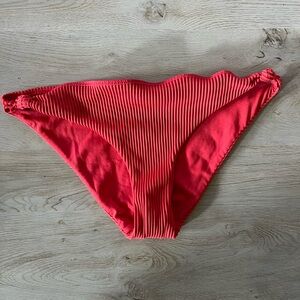 Gilly Hicks Pink Ribbed Bikini Bottom